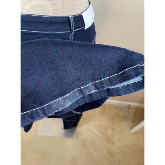 ByDyln Cyrus High Waisted Wide Leg Contrast Stitching Denim Pants Size XS - Picture 8 of 11